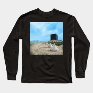 Between Time - Surreal/Collage Art Long Sleeve T-Shirt